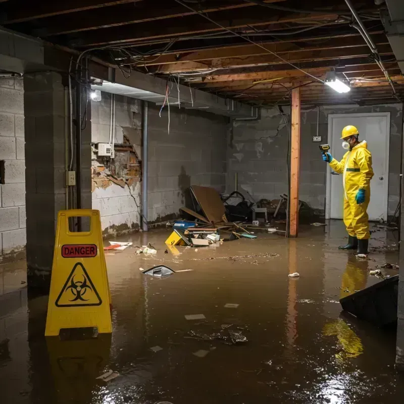 Flooded Basement Electrical Hazard in Little Rock, MN Property